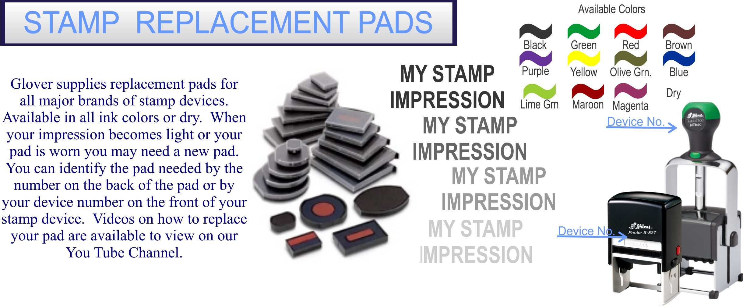 Stamp Replacement Pads